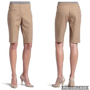 Trina Turk Marti Shorts Sz 2 Tan Bermuda Women’s